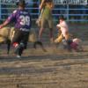 "Muttun-bustin''" at the Tobacco Valley Rodeo in July.