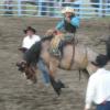 The excitement of a home town rodeo - 4th weekend in July, in nearby Eureka, MT.
